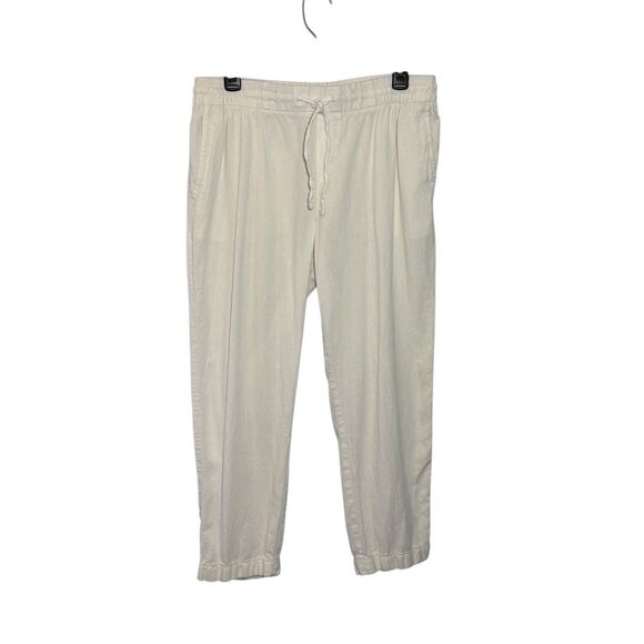 Old Navy white linen blend pants - M - Picture 1 of 9
